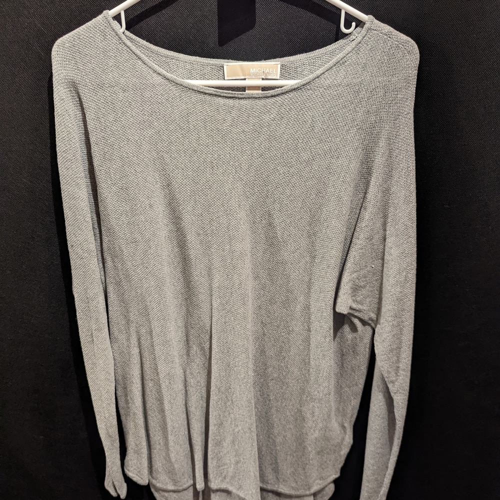 Michael Kors Heather Gray Knit Top